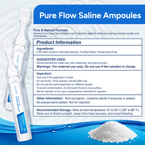 Ampollas de <span class=keywords><strong>Agua</strong></span> Salada del Mar Muerto SEFUDUN Pure Flow 5ml - Viales Estériles Sin Medicamentos ni Conservantes para Cuidado <span class=keywords><strong>Nasal</strong></span>, de la Piel y de Perforaciones - Product Image 2