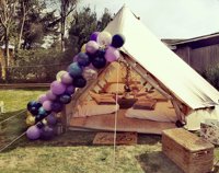 Tente cloche de camping en coton, 2 m, 5m, toile
