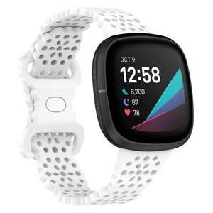 新しいオリジナルのシリコーン時計バンド<span class=keywords><strong>Fitbit</strong></span> <span class=keywords><strong>Versa</strong></span> <span class=keywords><strong>3</strong></span>スポーツ通気性ブレスレットバンド用<span class=keywords><strong>fitbit</strong></span> Sense / <span class=keywords><strong>Versa</strong></span> <span class=keywords><strong>3</strong></span>リストストラップ用 - Product Image 3