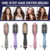Brosse sèche-cheveux volumisante 1200W à air chaud avec revêtement céramique – Outil de coiffage à chaud tout-en-un