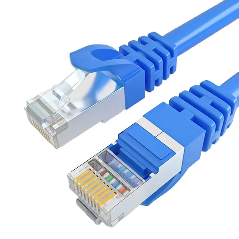 كابل شبكة إيثرنت RJ45 STP/FTP Cat6A كابل شبكة إيرنت Cat6 24AWG بطول مخصص كابل شبكة محلية LAN كابلات الاتصالات