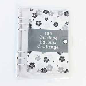 Venta caliente A5 planificador de presupuesto personalizado organizador de finanzas mensuales PVC hojas sueltas 100 sobre desafío ahorro de papel desafío - Product Image 4