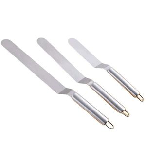 Espátula para pasteles de acero inoxidable de 6/8/10/12 pulgadas, espátula curva para mantequilla, espátula recta, fabricante de utensilios para hornear al por mayor - Product Image 4