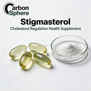Poudre de Stigmastérol Monomère de Qualité Alimentaire Pureté 95% (CAS 83-48-7) C29H48O Matière Première pour Complément Alimentaire Régulateur de Cholestérol - Product Image 3