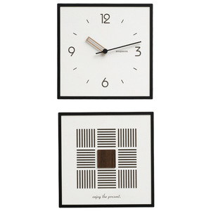 Wozoom Wall <b>Clock</b> Square <b>Battery</b> Operated Wooden Frame Living Room Decoration - Product Image 5