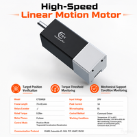 CTSSM28 Aktuator Linear Elektrik Ukuran Kecil Silinder Servo Kecepatan Tinggi untuk Aplikasi Demo Pendidikan Robotika