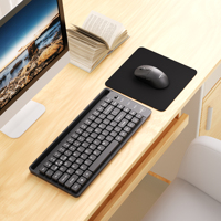 Clavier et souris sans fil UMILA, vente en gros d'usine, taille compacte, 104 touches, clavier d'ordinateur de bureau 2.4G BT rechargeable