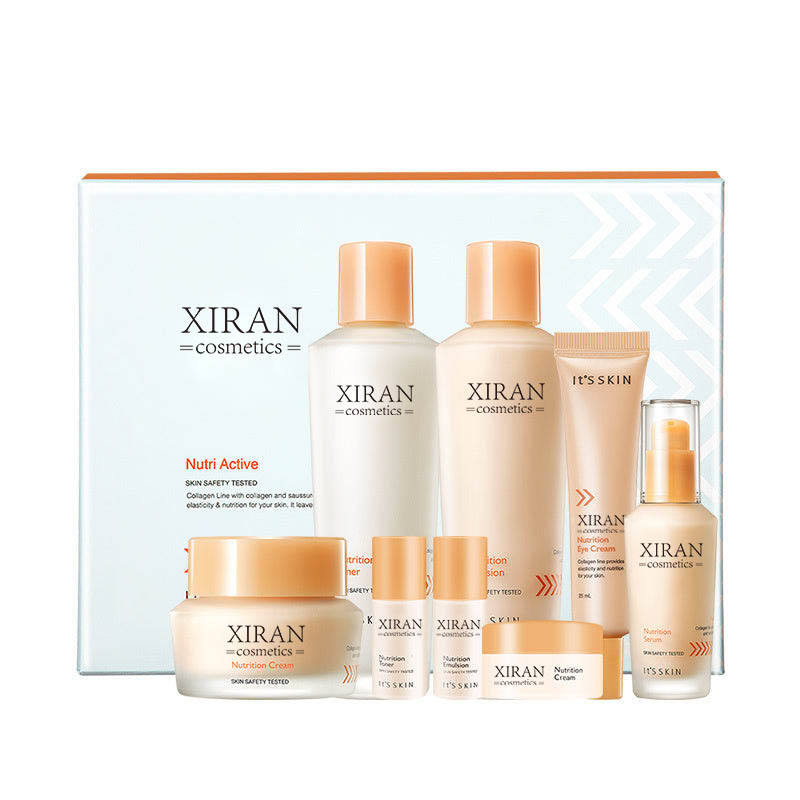 Custom White Label Women Beauty Organic Vegan Anti Age Collagen Face Care Set Private Label Skin Care Products