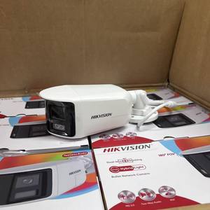 <span class=keywords><strong>Hikvision</strong></span> DS-2CD1T83G2P-LIUF/SL 8MP 4K 180 °   Caméra IP panoramique, détection humaine/véhicule AcuSense, stroboscope rouge-bleu, PoE, IP67 - Product Image 1