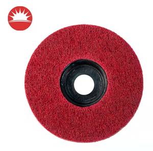 Grit60-180 <strong>Non-Woven</strong> <strong>Polishing</strong> Disc 100*100*10mm Black Red Customized OEM Nylon Grinding <strong>Wheel</strong> for Rust Removal - Product Image 4