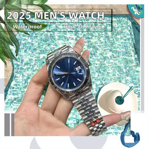 Montre automatique mécanique pour homme personnalisée de haute qualité avec aiguilles lumineuses, étanche, miroir saphir, acier inoxydable - Product Image 2