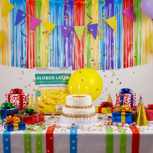 Ballons ronds en latex jaunes Party Love 50 cm, décoration de fête d'anniversaire, fournitures de fête pour enfants - Product Image 2