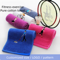 Serviettes de sport personnalisées brodées en coton 100% écologique, séchage rapide, douces et absorbantes, pour la vente au détail et les distributeurs