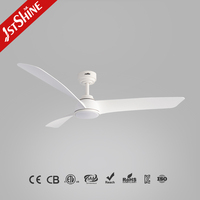 Ventilateur de plafond 1stshine avec pales en ABS, silencieux, de qualité supérieure, écologique, de qualité commerciale, personnalisable OEM/ODM, moteur DC antirouille avec lumière LED