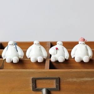 Baymax Figurine Resin Miniature Cartoon Decor Handmade Home Desktop Ornament - Product Image 1