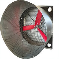 Nouveau Ensemble Complet de Ventilateurs Automatiques pour Élevage Avicole en Bâtiment Fermé, Garantie 1 An pour Poulets de Chair, Orange Galvanisé U-BEST-01