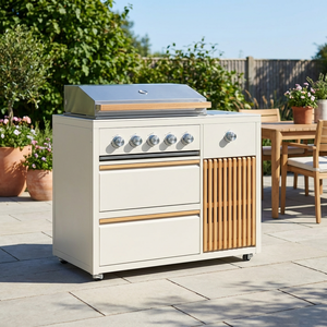 Griglia a Gas Indipendente a 5 Bruciatori di Alta Qualità per Barbecue all'Aperto con Funzione Infrarossi Posteriore e Cassetto a Chiusura Morbida - Product Image 5