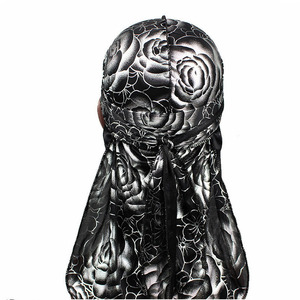 Durag en satin personnalisé pour <span class=keywords><strong>homme</strong></span>, turban, <span class=keywords><strong>bandana</strong></span>, écologique, toutes saisons, longues sangles, accessoires pour <span class=keywords><strong>cheveux</strong></span> ondulés - Product Image 3