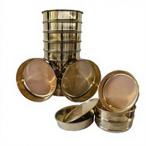 Tamis d'essai en laiton pour l'analyse de la granulométrie des particules de minerai en poudre, matériaux géologiques, tests de laboratoire ASTM - Product Image 1