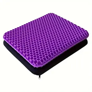 Bantal kursi Gel ergonomis, bantal kursi Sofa ergonomis ungu biru oranye hitam