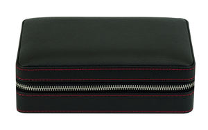 Humidor da Viaggio in Pelle Nera o Marrone con Logo Personalizzato Sonny - Product Image 3