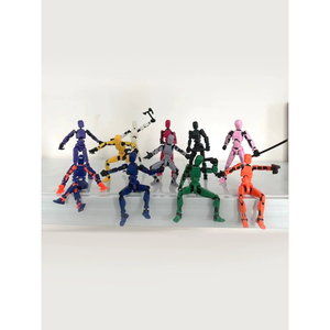 DIY関節可動フィギュア ラッキー、模型玩具、アクションフィギュアおもちゃ 誕生日プレゼント デスクトップデコレーション - Product Image 2