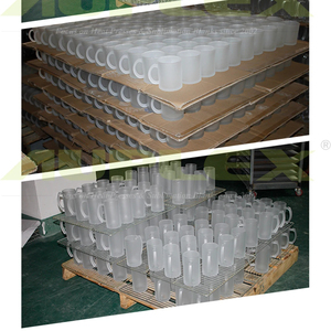 Sandy Sublimation Verre <span class=keywords><strong>Chope</strong></span> À <span class=keywords><strong>Bière</strong></span> Givré Hautes Ventes 2 Pièces/Boîte 24 Pièces/CTN Transparent Personnalisé - Product Image 5