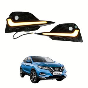 Feux de jour à LED Demillon 12V, double couleur, clignotants pour Nissan Qashqai - Product Image 1