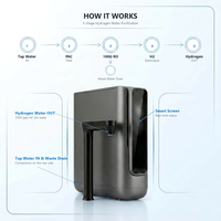 Nouvelle conception de filtre à eau à hydrogène moléculaire SPE PEM, osmose inverse, purificateur d'eau à hydrogène sous l'évier, distributeur d'eau RO