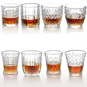 230-365ml Old Fashioned Whiskey Glasses Style Glassware For Bar