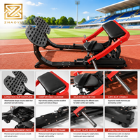Machine à fessiers à charge libre ZY Plate Loaded Hip Thrust Machine Glute Drive, équipement de gym commercial, station d'entraînement de force pour ponts de hanche