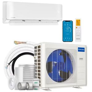 Aire Acondicionado Split de Frecuencia Variable R32, Solo Frío, Ahorro de Energía, Unidad Interior y Exterior Blanca, Control Remoto - Product Image 1