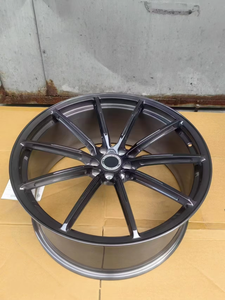 Nouvelles jantes de voiture en alliage d'aluminium forgé, noires polies, multi-rayons, 5x108 mm PCD, 20 mm ET, pour modifications automobiles - Product Image 3