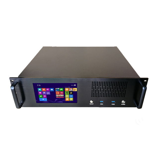3U 7-inch MicroATX Server Rackmount Chassis Industrial Control All-in-one Computer Case Aluminum Alloy Brushed