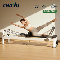Machine de Pilates Reformer en alliage d'aluminium OEM ODM sous marque privée, 106 kg, certifiée BSCI, logo personnalisé pour la fourniture en gros mondiale