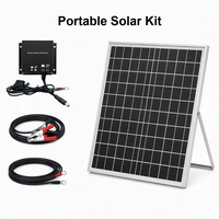 Panneau solaire laminé en verre 20W 18V avec contrôleur MPPT pour système de caméra extérieure, fabrication OEM ODM