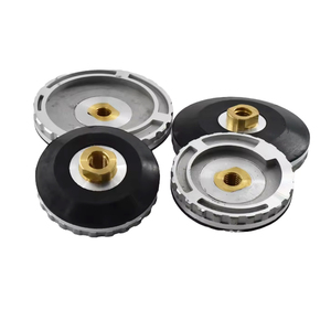 Platorello di supporto in alluminio da 100 mm con attacco a chiocciola M14 per mola a tazza diamantata per pietra - Product Image 1