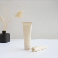 2024 bouteille de paille de blé en plastique écologique personnalisée emballage de cosmétiques de vente chaude avec manipulation de Surface d'impression d'écran