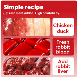 OEM ODM 동결건조 토끼 혈액 및 간 포뮬러 고양이 보충제 - 식욕 부진 개선, 매우 맛있는 영양 간식 - Product Image 3