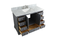 Meubles de salle de bain modernes et luxueux, vasque simple en bois avec plan de travail
