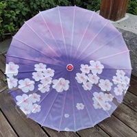 Parapluie de mariage, papier à l'huile blanche, parapluie de danse en bambou, Art déco, Parasol artisanal, Parasol en tissu chinois