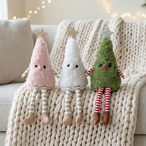 Figurine en peluche douce pour décoration de Noël, statue de table pour fête à la maison, joli ornement de Noël pour une ambiance intérieure chaleureuse - Product Image 6