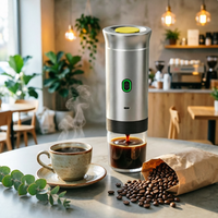 Cafetera Portátil Mini para Cápsulas, Recargable por USB, Semiautomática, 20 Bares, Ideal para Viajes y Camping