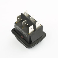 ON-OFF-ON 6 broches DPDT illuminé étanche IP65 interrupteur à bascule pour Offre Spéciale électrique