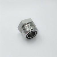 Raccord de Tube adaptateur hydraulique HW-FS2408-4F zingué mâle joint torique joint facial haute pression ORFS 4F raccord de tuyau bouchon hydraulique