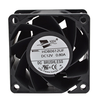 Ventilateur axial électrique DC 6038 avec roulement à billes, pales en plastique, 12V/24V, personnalisable OEM/ODM, haute vitesse, pour refroidissement de commutateurs réseau