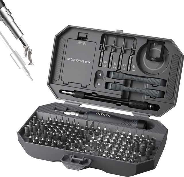 Peaktop  Precision Screwdriver Set, Laptop Screwdriver Kit, 164 in 1 Professional Computer Screwdriver Repair Kit