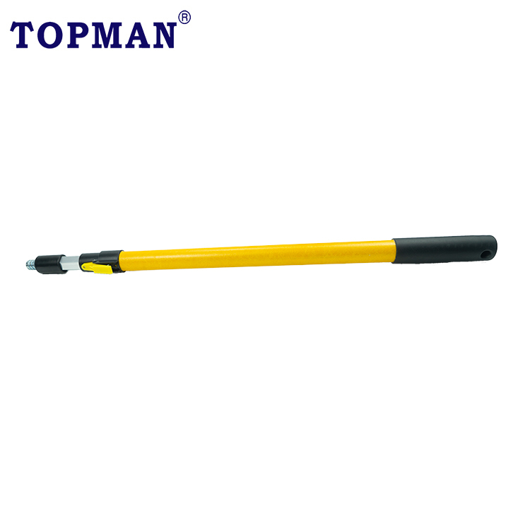 Topman 16ft 2 секции длинные heavy duty из стекловолокна алюминиевая телескопическая стойка телескопический шест из цинкового сплава, цинковый сплав кончик нити, PP с пистолетной рукояткой ha