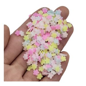 500g de mini fleurs en gelée colorées, mignonnes, assorties, belles perles de slime, argile artisanale, jouet décoratif, jouets pour enfants - Product Image 3