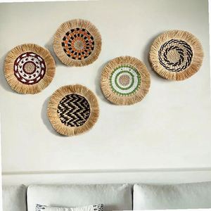 Decorazione per la <span class=keywords><strong>casa</strong></span> in stile Balinese: Vaso pensile in macramè, mobiletto da parete in rattan, borsa artigianale, porta piante e vestiti, lavorazione all'uncinetto - Product Image 3